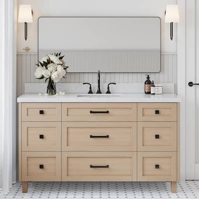 Ariel B61CWRVO Monroe 61" Free Standing Single Basin Vanity Set with