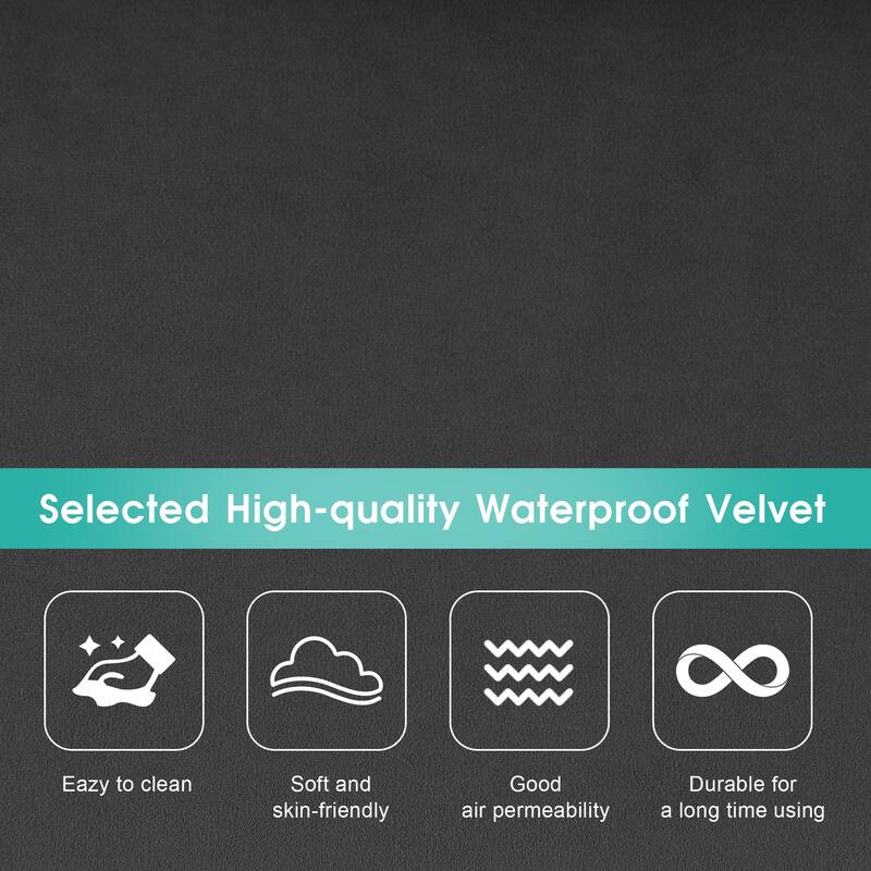 Modern UShaped Modular Sectional Sofa with Double Chaise Lounge Bed