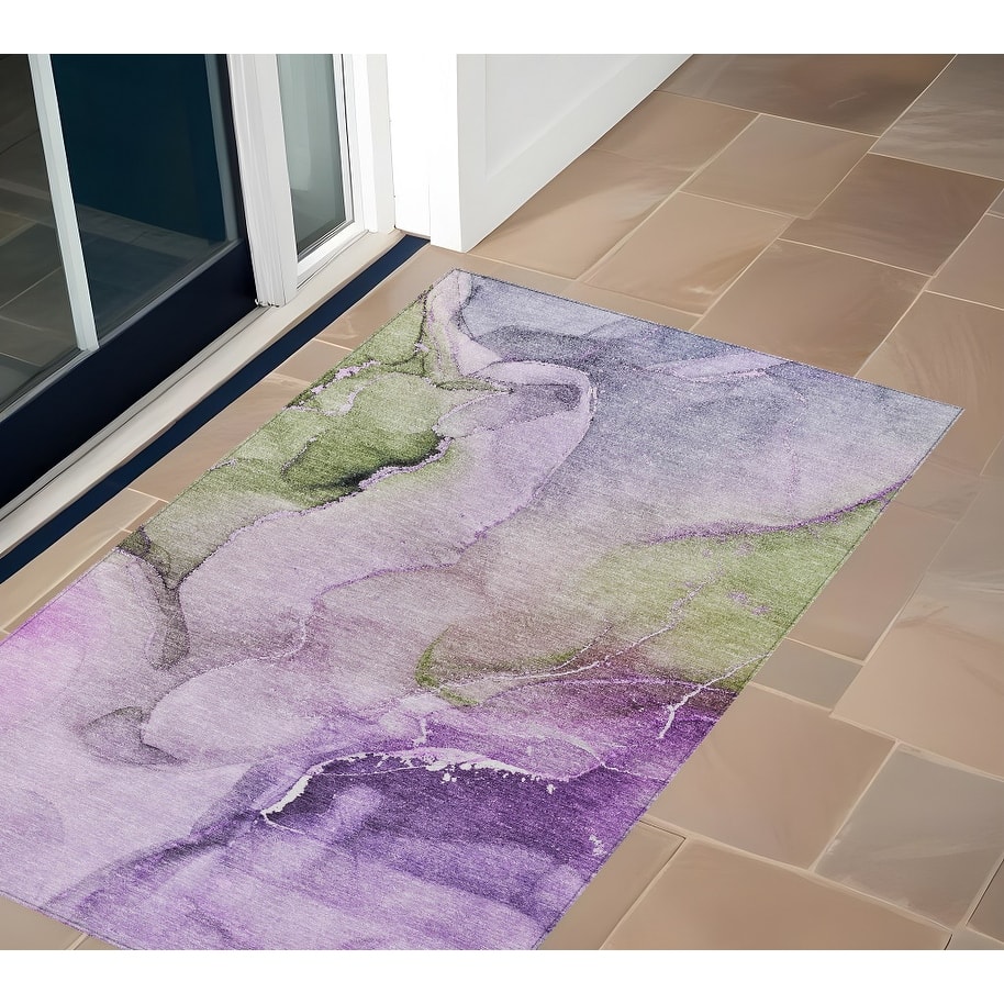 Almisi Contemporary Abstract Weather Resistant Classic Meets Modern Outdoor Rug