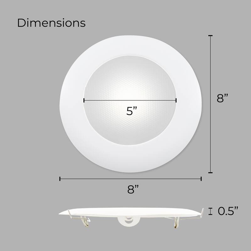 Elk Home Recessed Lighting White Metal 8 Inch Wide Recessed