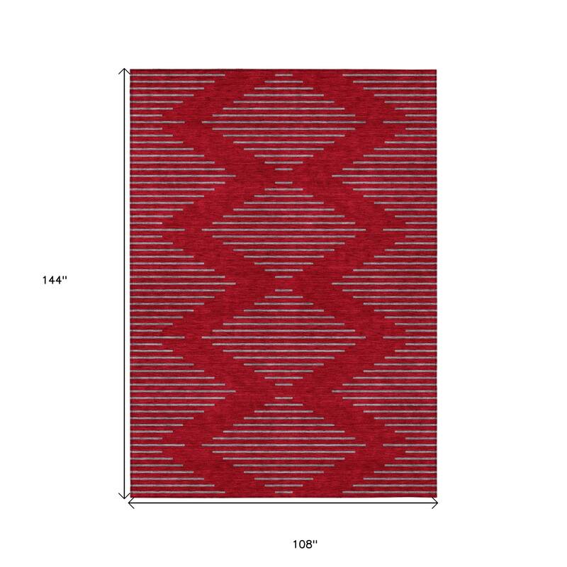 HomeRoots Geometric Transitional Rectangle Outdoor Rug
