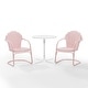 preview thumbnail 27 of 38, Crosley Tulip 3Pc Outdoor Bistro Set - 98 W x 29 D x 32.88 H