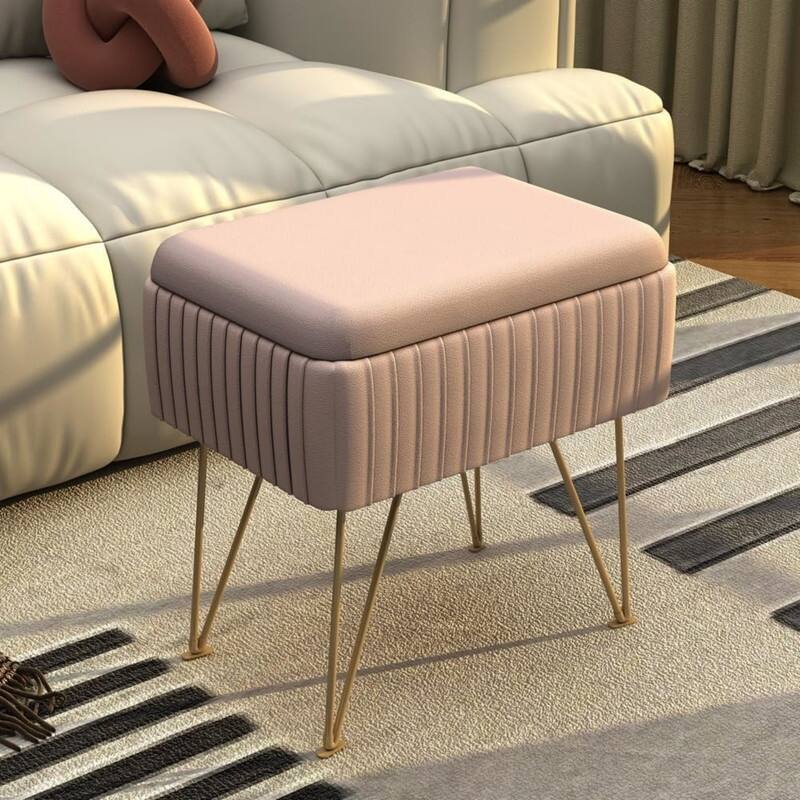 With Storage Small Ottoman