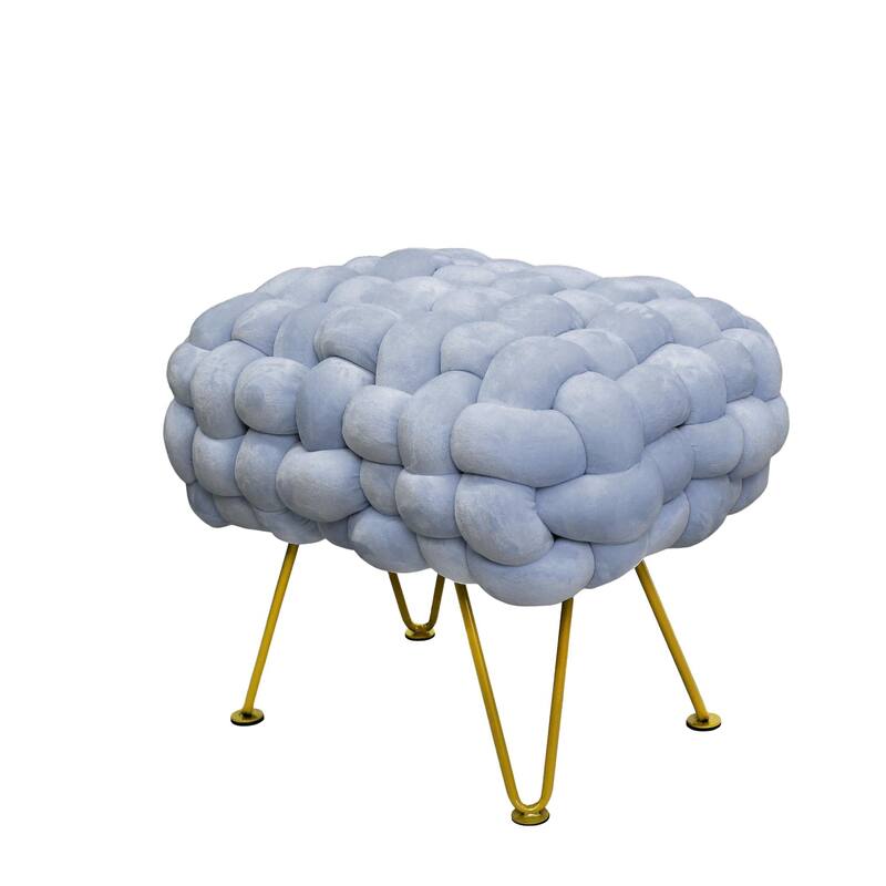 Velvet Pouf Stool 27"x20"x20"