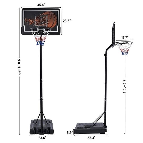 Portable Basketball Hoop & Goal, Outdoor Basketball System