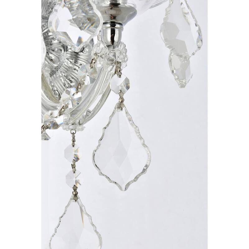 Fleur Illumination Collection Wall Sconce D:12in H:22in E:8.5in Lt:3 Chrome Finish
