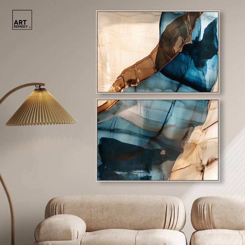Glitch Aesthetic I Canvas Set of 2 by Art Remedy