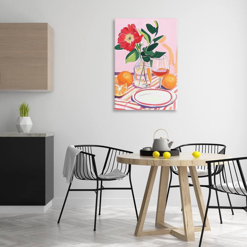 Stupell Pastel Hued Table Setting Canvas Wall Art Design By Andreas Magnusson