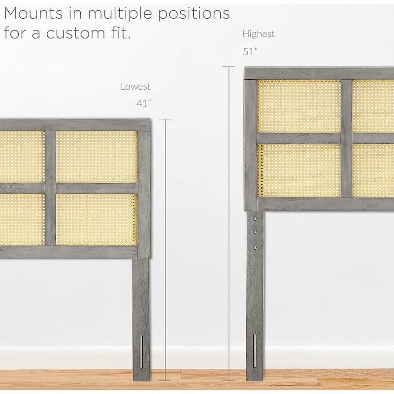 Ramona Modern Full Size Grey Wooden Headboard Bed Bath & Beyond