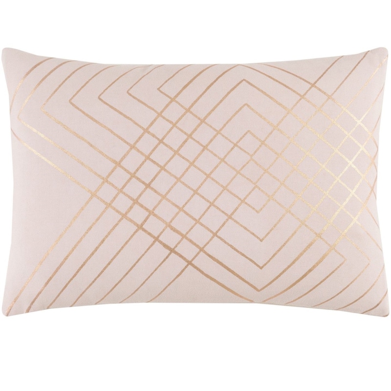 Artistic Weavers Decorative Rosa Feather Down or Poly Filled Throw Pillow (13 x 19) - Down - Pink/Copper