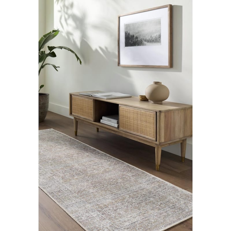 Livabliss Rainier Updated Traditional Medallion Washable Area Rug