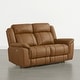 preview thumbnail 39 of 82, Spruce & Spring Genuine Leather Power Reclining Sofa with Optional Console & Flip-Down Table