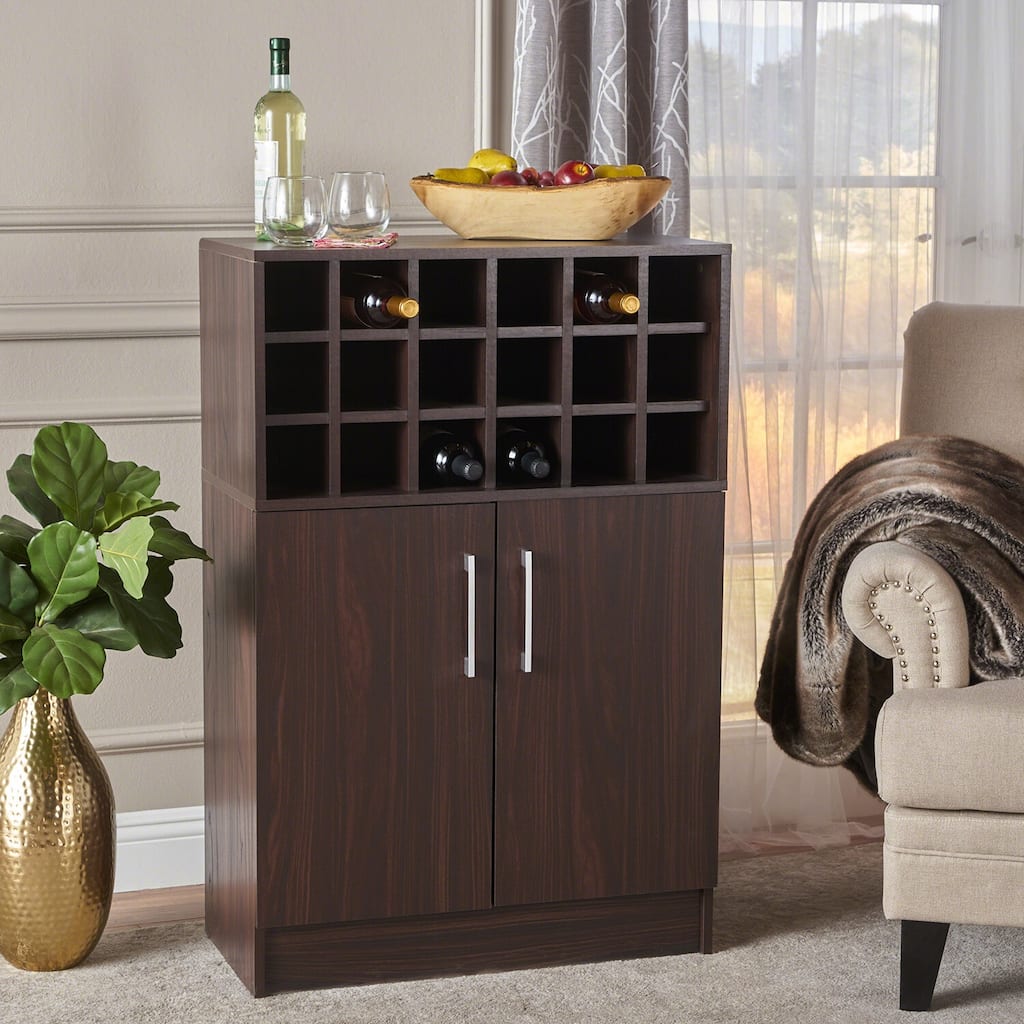 Wine Rack Storage, Kitchen Sideboard Buffet, Glass Holder and Drawers, 42.5''H