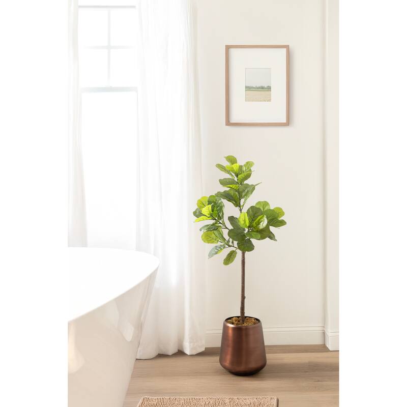 Kate and Laurel Fidmont Faux Fiddle Fig Tree