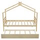 preview thumbnail 11 of 36, Twin Size House-shaped Platform Bed with Pull-out Trundle