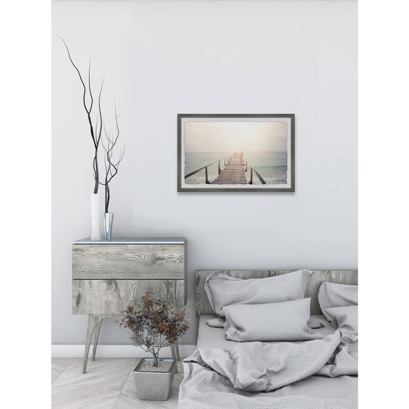 Framed Wall Art Print - Boho Home Decor - Scenic Landscape Painting - Ready to Hang