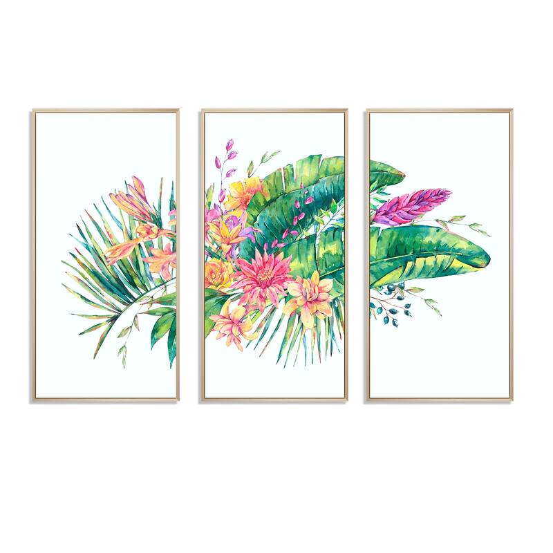 Designart "Vintage Blooming Orchid Flowers I" Traditional Framed Art