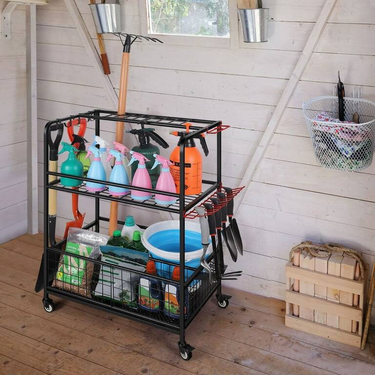 Garden tool organizer on wheels Clearance