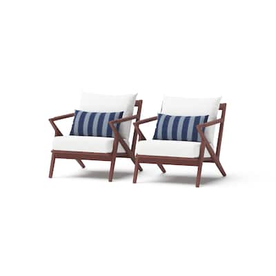 Vaughn 2 Piece Sunbrella Outdoor Patio Club Chairs