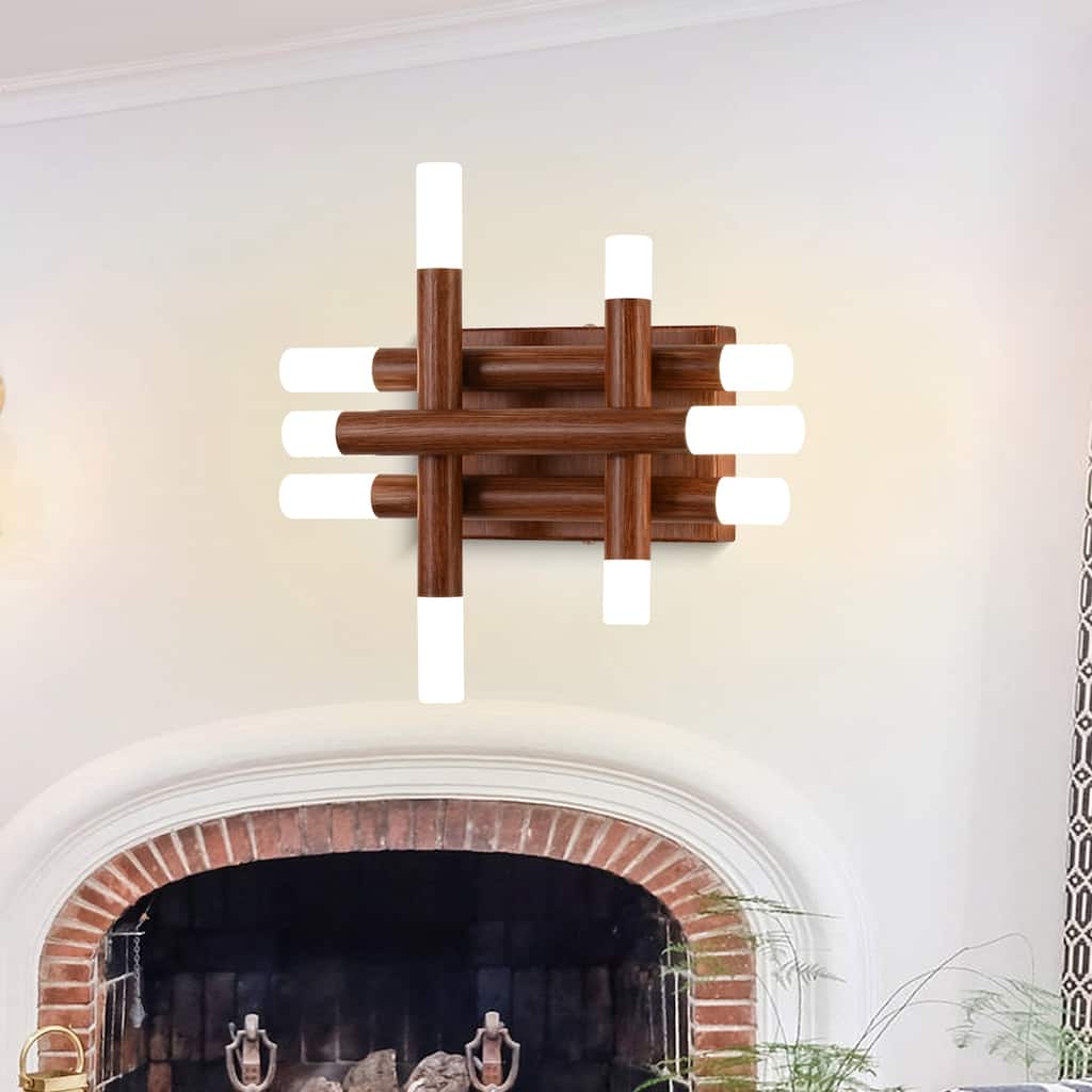 Bella Depot Wall Light Farmhouse Dimmable LED Sconce with Remote 13" x12"