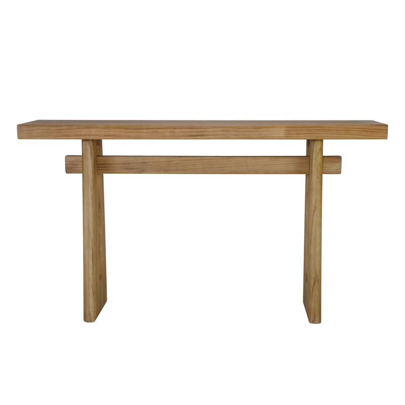Christopher Knight Home - Chole Wood Console Table with Sculptural Design