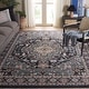 preview thumbnail 23 of 58, SAFAVIEH Lyndhurst Ledja Traditional Oriental Rug 8' Square - Anthracite/Teal - Square