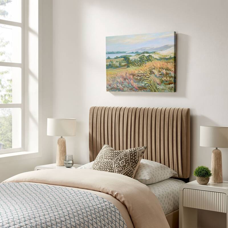 Eloise Upholstered Headboard - Taupe - Twin