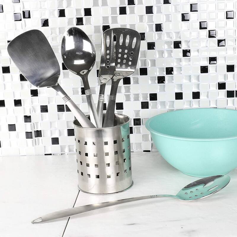 Chef Craft 12.5" Stainless Steel Solid Turner Spatula with Attractive Brushed Finish Handle