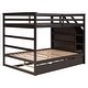 preview thumbnail 16 of 34, Full-over-Full Bunk Bed with Twin Size Trundle and 3 Storage Stairs