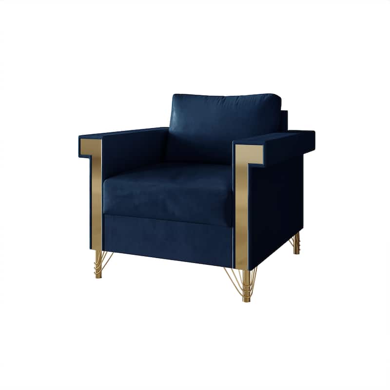 CraftPorch Luxurious Velvet Upholstered Arm Chair