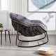 preview thumbnail 7 of 6, Grey Rocking Chair Side Chair Padded Chair for Living Room, Corner Chair Padded Chair Reception Chair