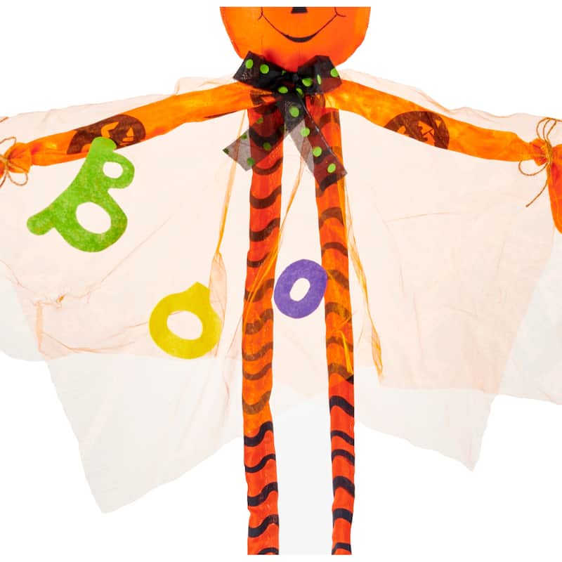 36" Standing Halloween Figures, Ghost, Jack O Lantern Witch, Set of 3