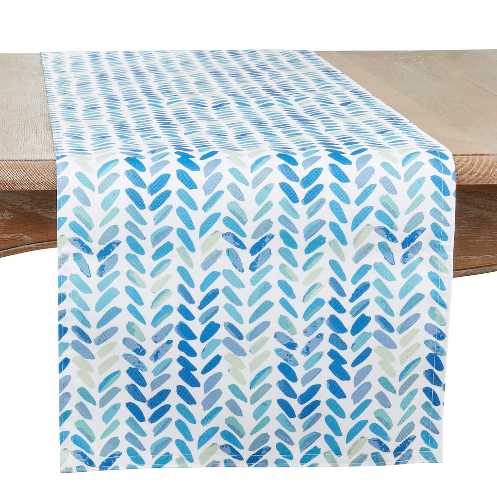 Watercolor Chevron Table Runner
