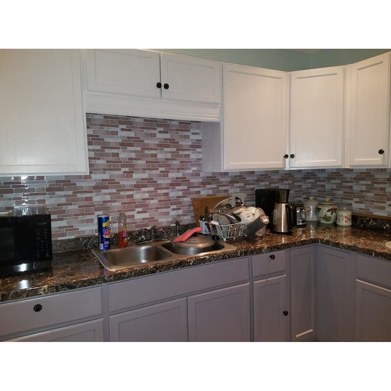 Art3d 12"x12" Vinyl Peel and Stick Backsplash Tile 10 Sheets