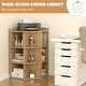 preview thumbnail 4 of 24, Costway 3-Tier Kids Corner Toy Storage Organizer with USB Ports and - See Details