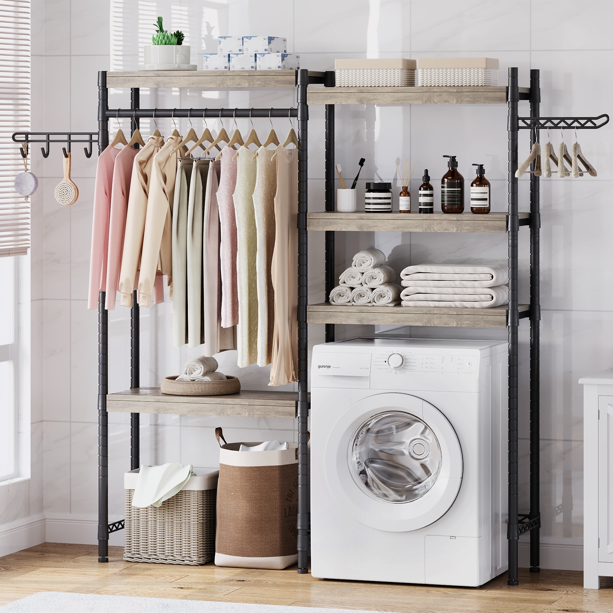 https://ak1.ostkcdn.com/images/products/is/images/direct/fbb4d46451b4a947586fe33727740bb1f70c5be3/5-Tier-Wood-Over-The-Washer-and-Dryer-Storage-Shelf-for-Laundry-Room.jpg