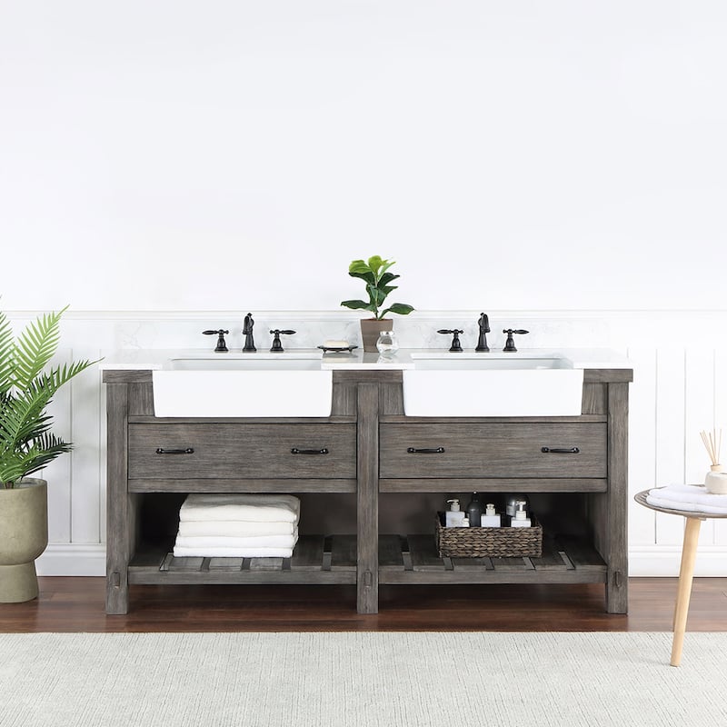 Miseno MV-NM-701672 Villareal 72" Free Standing Double Basin Vanity