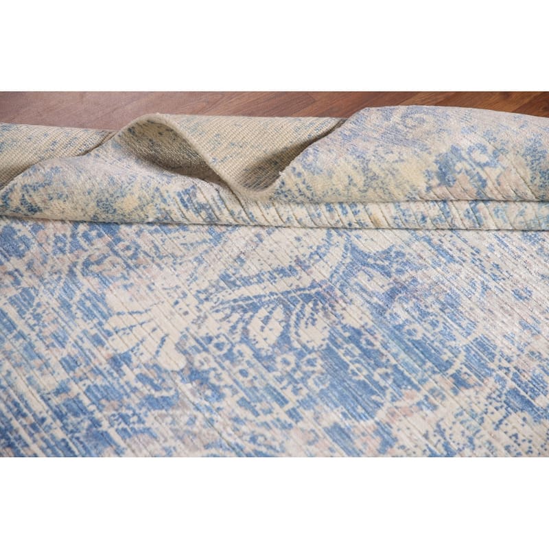 Abstract Modern Accent Rug Wool Carpet - 3'11"x 5'8"