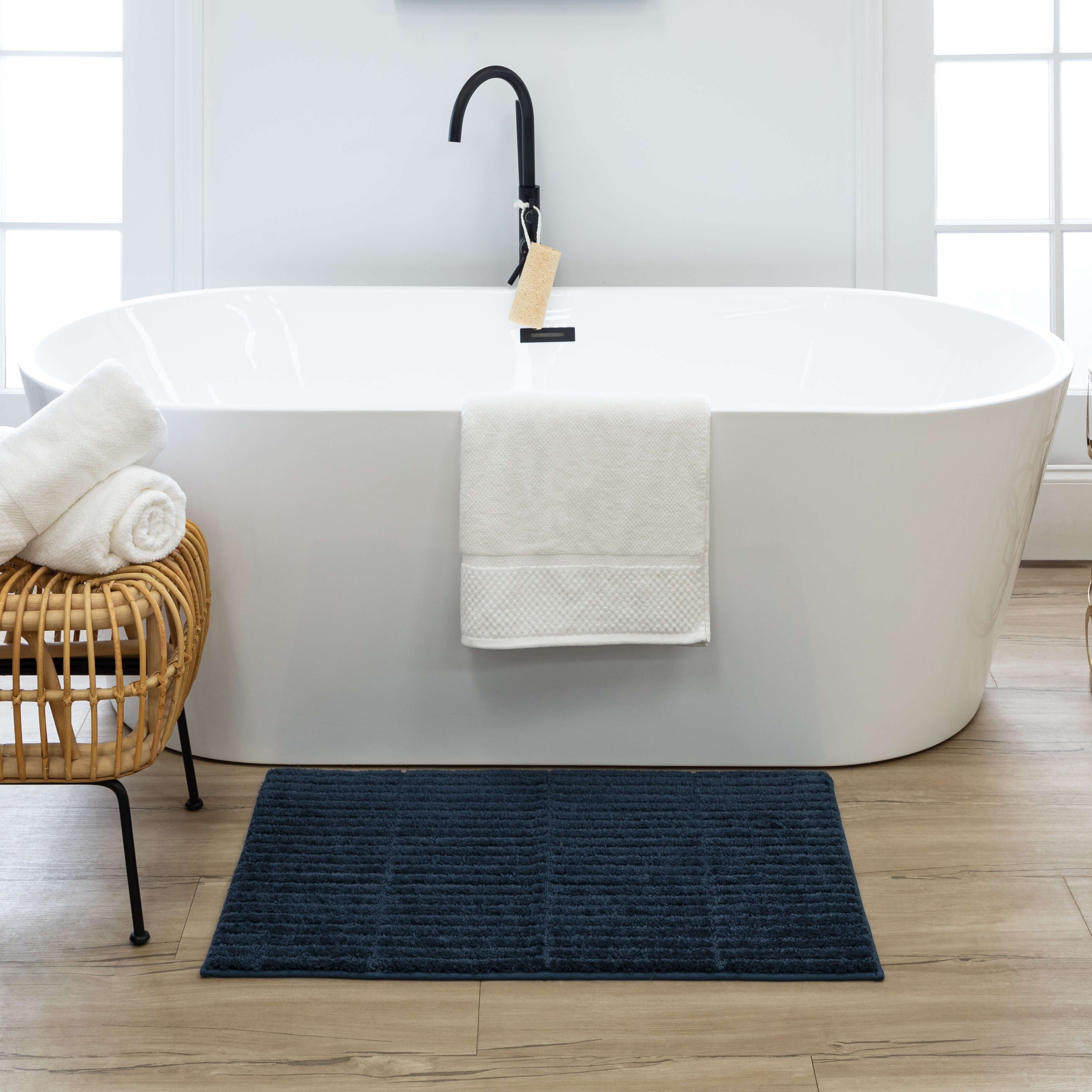 Better Homes & Gardens Bamboo Tile Bath Step-Out Mat, 18x30 