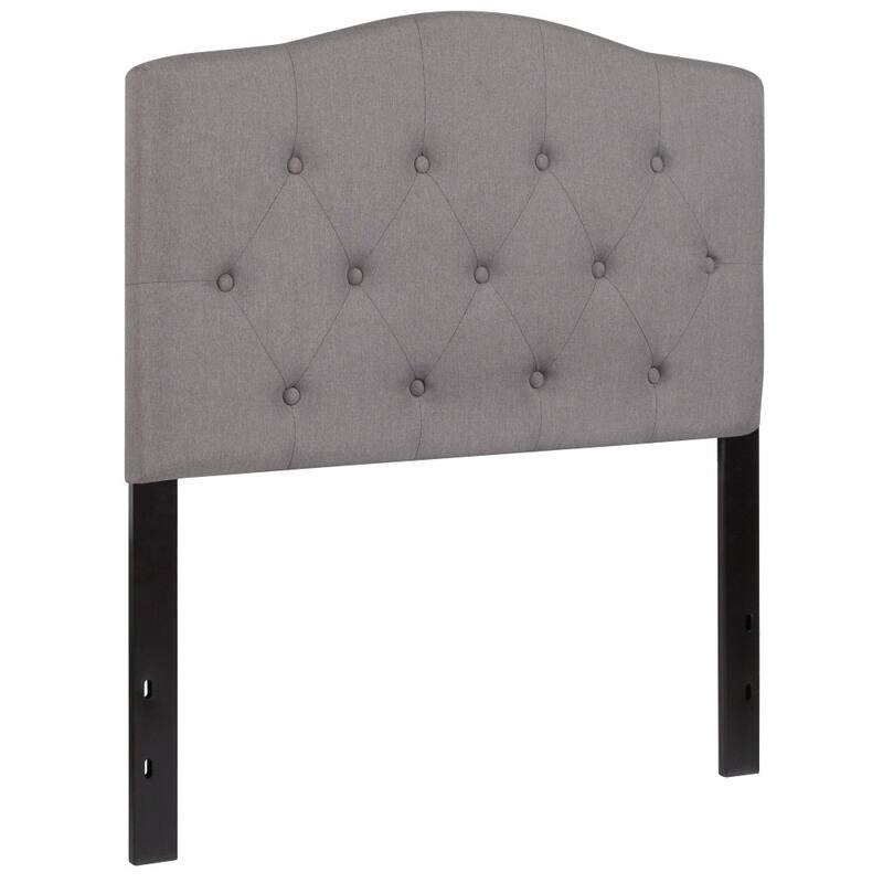 Arched Button Tufted Upholstered Headboard