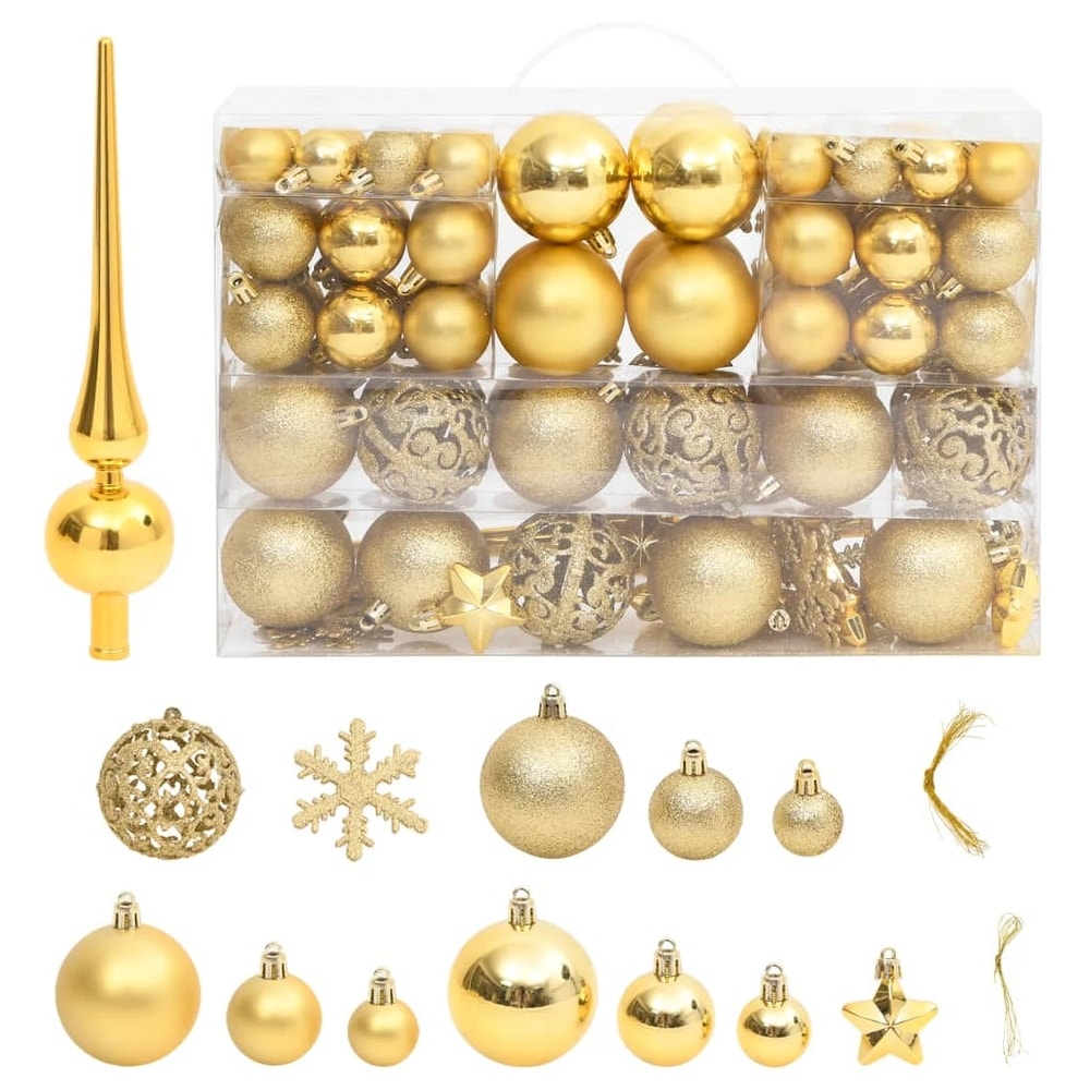 Walplus Matt Gold Silver Christmas Ornaments Wall Stickers Home Decor - Bed  Bath & Beyond - 31830719