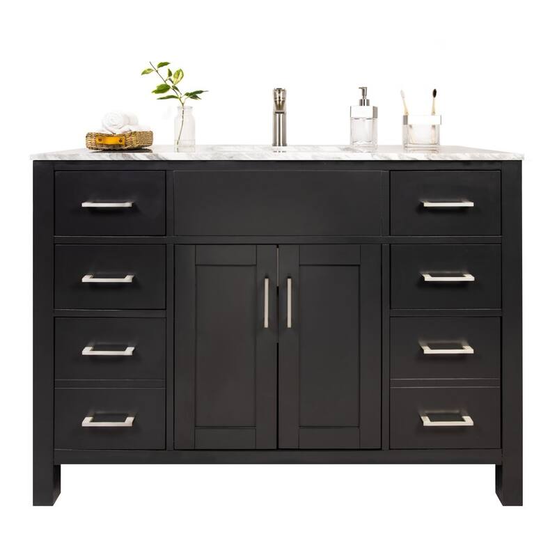 Amaya Marble Countertop 48-inch Single-sink Bathroom Vanity Set