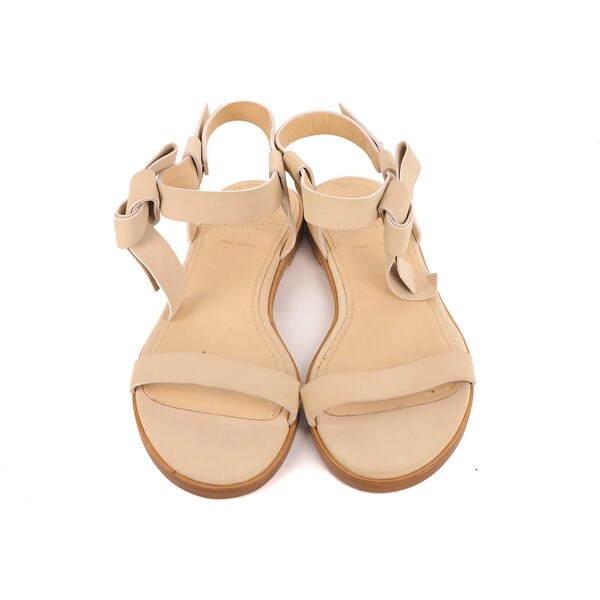 ivory flat sandals