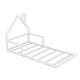 preview thumbnail 21 of 20, Twin Size Wood Floor Bed with House-shaped Headboard and Chimney, Features Sturdy Pine Wood Construction