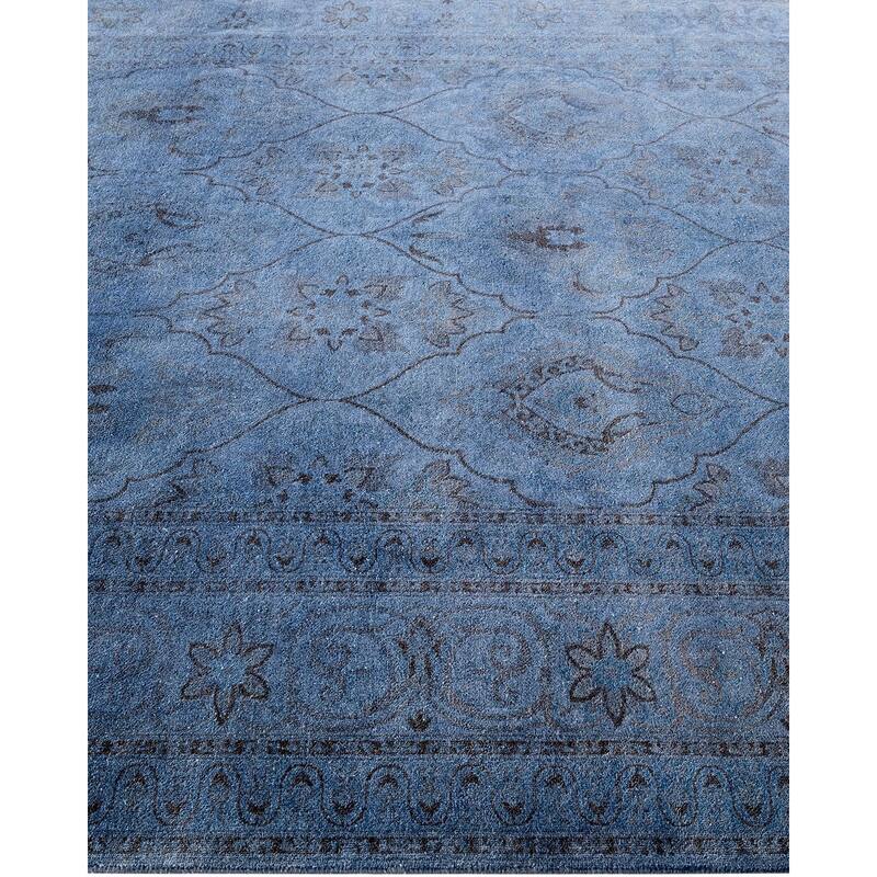 Fine Vibrance, One-of-a-Kind Hand-Knotted Area Rug - Gray, 6' 2" x 8' 10" - 6' 2" x 8' 10"