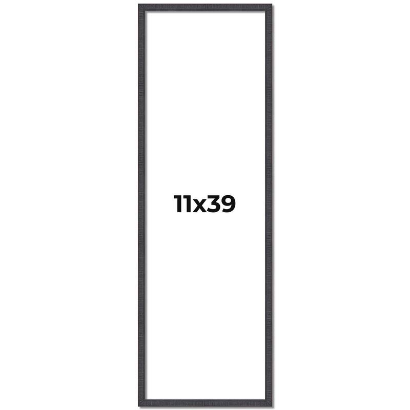 11x39 Frame Brown Picture Frame - Complete Modern Photo Frame Includes