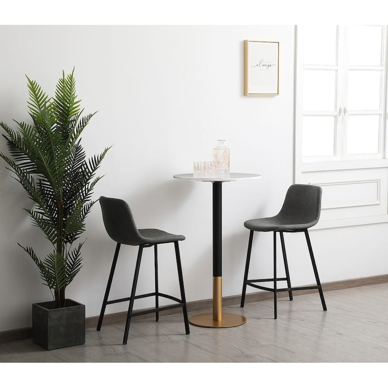Linx 23" Faux Marble Pub table