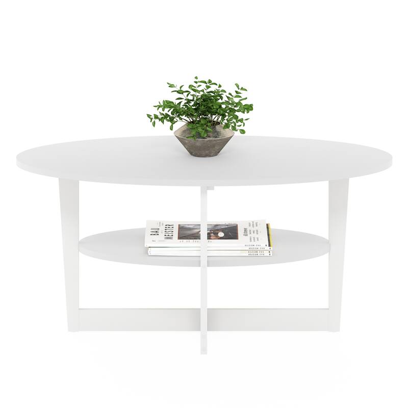 Furinno JAYA Oval Coffee Table