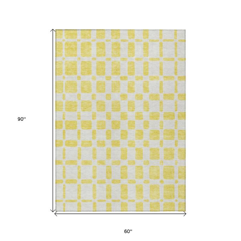 HomeRoots Geometric Transitional Rectangle Outdoor Rug