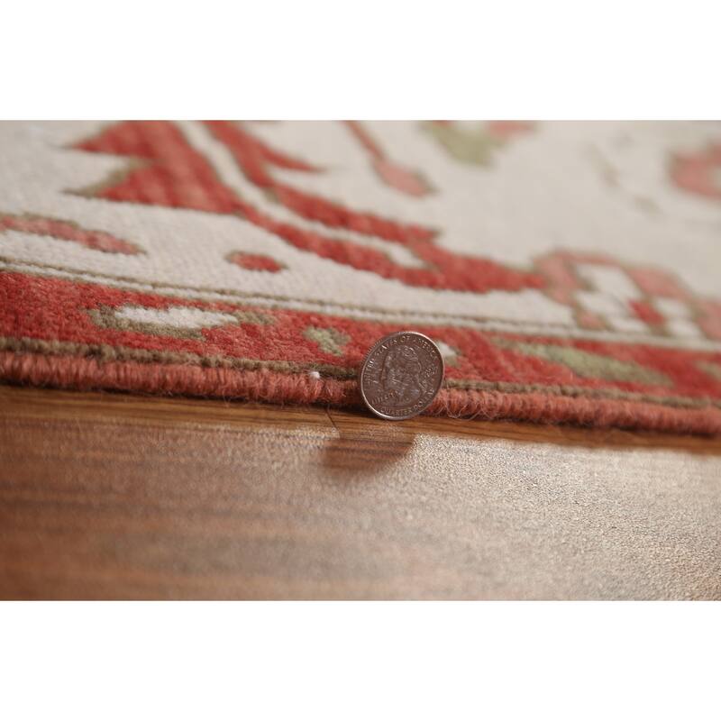 Red Heriz Serapi Turkish Oriental Area Rug Hand-knotted Wool Carpet - 9'9" x 13'0"